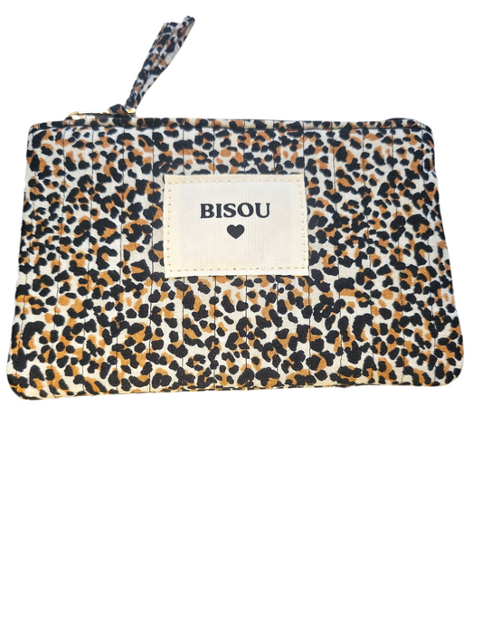 Pochette Bisou léopard