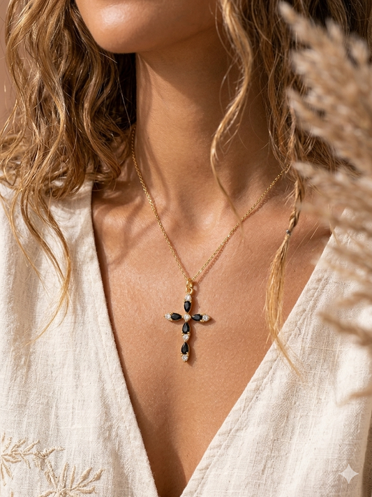 Collier Croix Joyaux