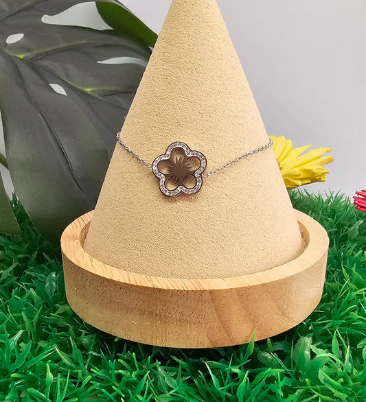 Bracelet Tulipe Argenté
