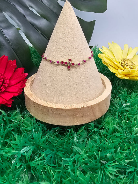 Bracelet pensée rouge