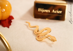 Broche Serpent Doré 