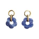 Boucles d’Oreilles fleur violette
