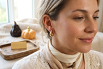 Boucles d’Oreilles Goutte Doré
