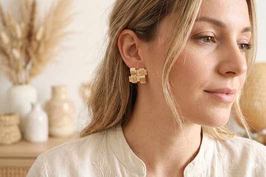 Boucles d’Oreilles Clips Louisa Doré