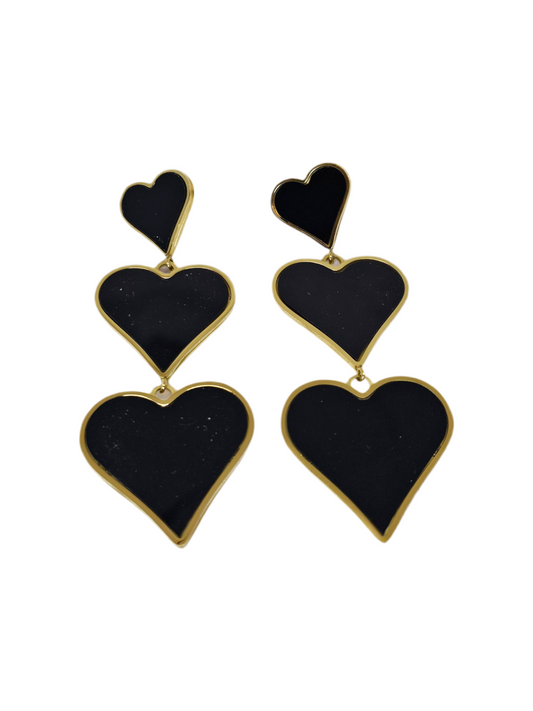 Boucles d’Oreilles 3 cœurs