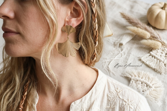 Boucles d’Oreilles Palma Doré