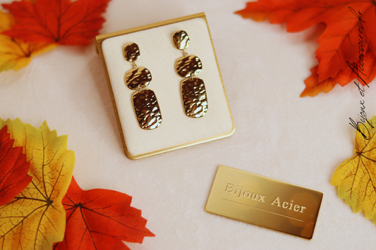 Boucles d’Oreilles Nefertiti Doré