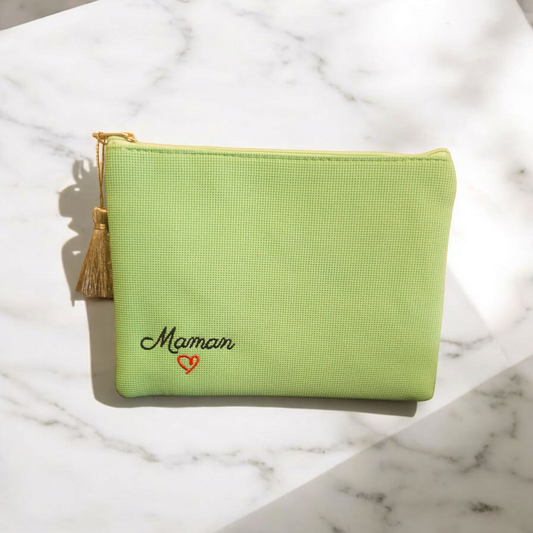 Grande pochette verte