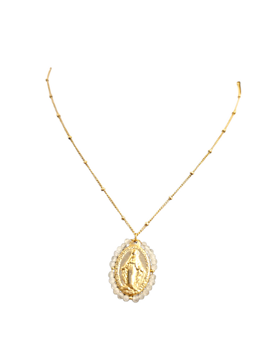 Collier spirituel blanc