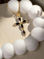 Collier Croix noire