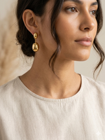 Boucles d’Oreilles "Gouttes Orbes" Acier Inoxydable