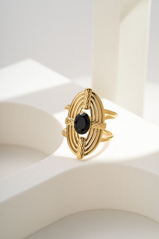 Bague Cristal noir
