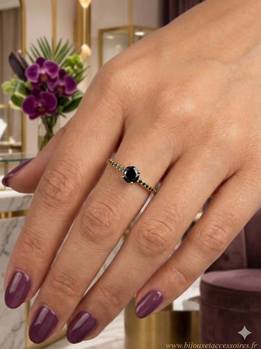 Bague solitaire absolu