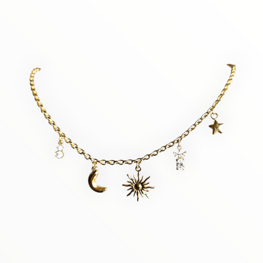 Collier multi charms céleste