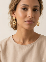 Boucles d'Oreilles "Flower Bubble" Acier Inoxydable