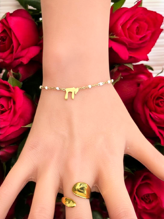 Bracelet Rai blanc