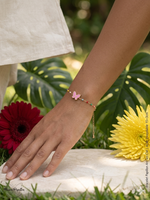 Bracelet Papillon rose en Acier Inoxydable