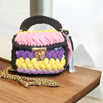 Sac crochet multicolore
