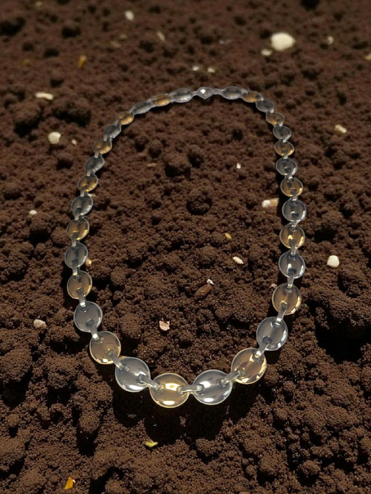 Collier Éclat Café extra large bicolore