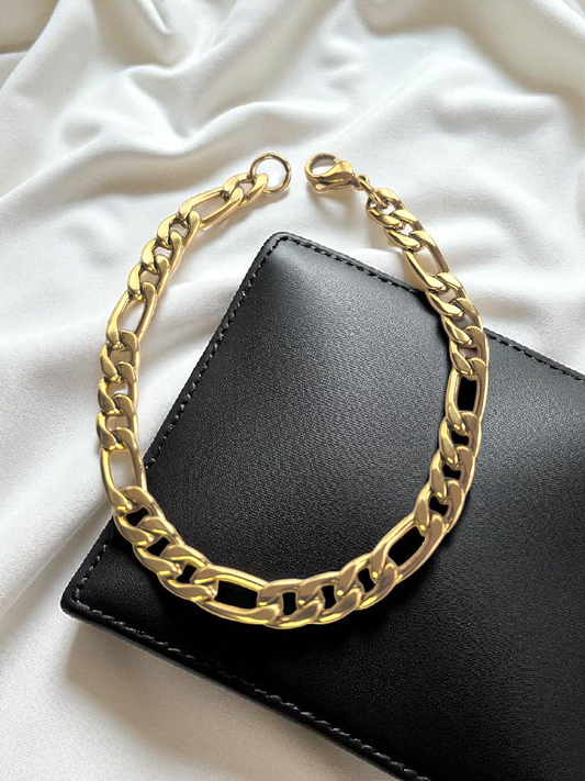 Bracelet Maillon Cubain doré