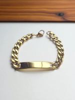 Bracelet gourmette doré grosse maille