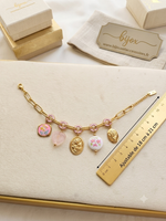 Bracelet Breloques Fleuries