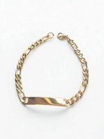 Bracelet gourmette doré petite maille