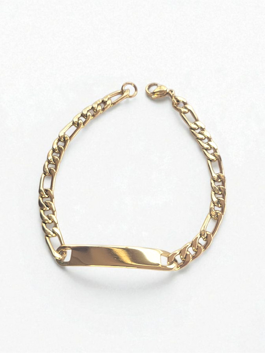 Bracelet gourmette doré petite maille