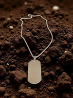 Collier Dog Tag Épuré