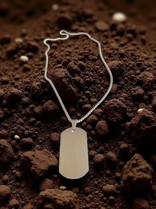 Collier Dog Tag Épuré