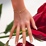 Bracelet double chaîne